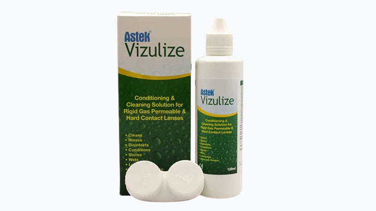Astek Vizulize Hard Contact Lens Solution