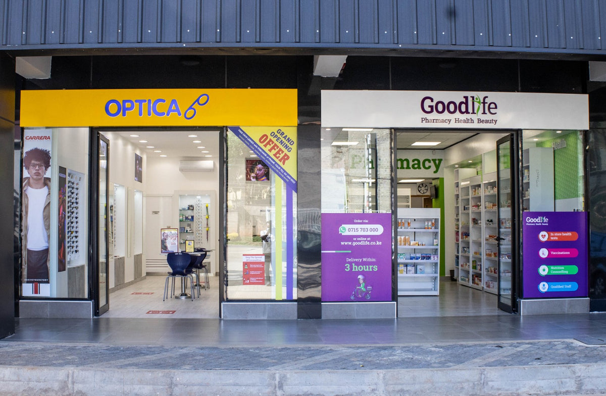 Optica Opticians in Rhapta Square, Nairobi